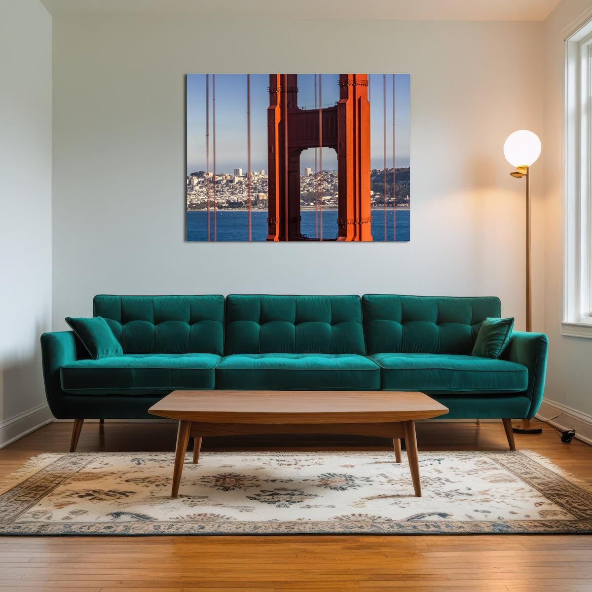 AUTO-MOCKUP ROOM | Golden Gate Bridge Panoramic