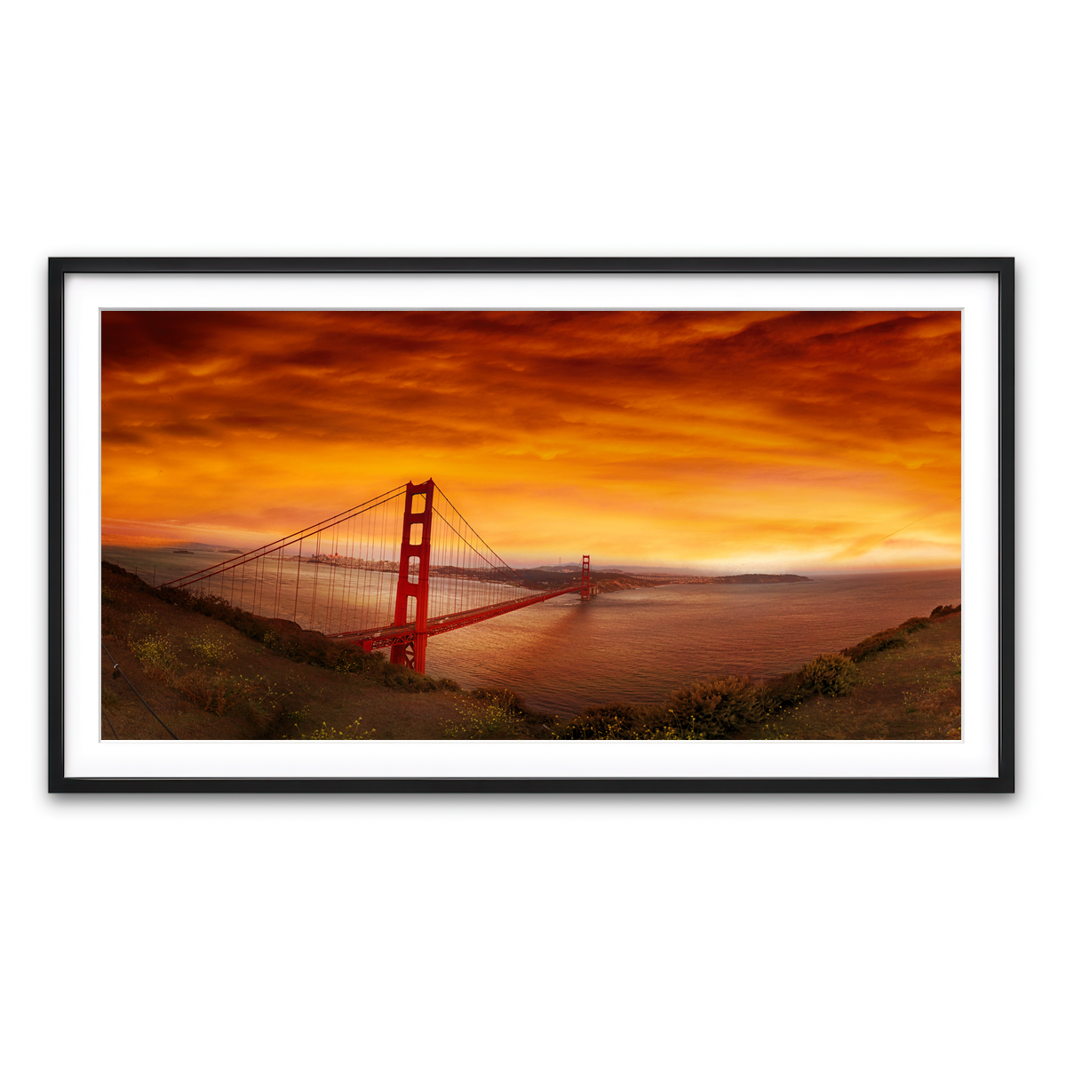 Framed Print 2x1 Black