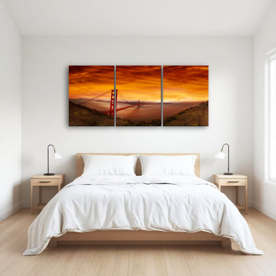 AUTO-MOCKUP ROOM | Golden Gate Bridge Sunset
