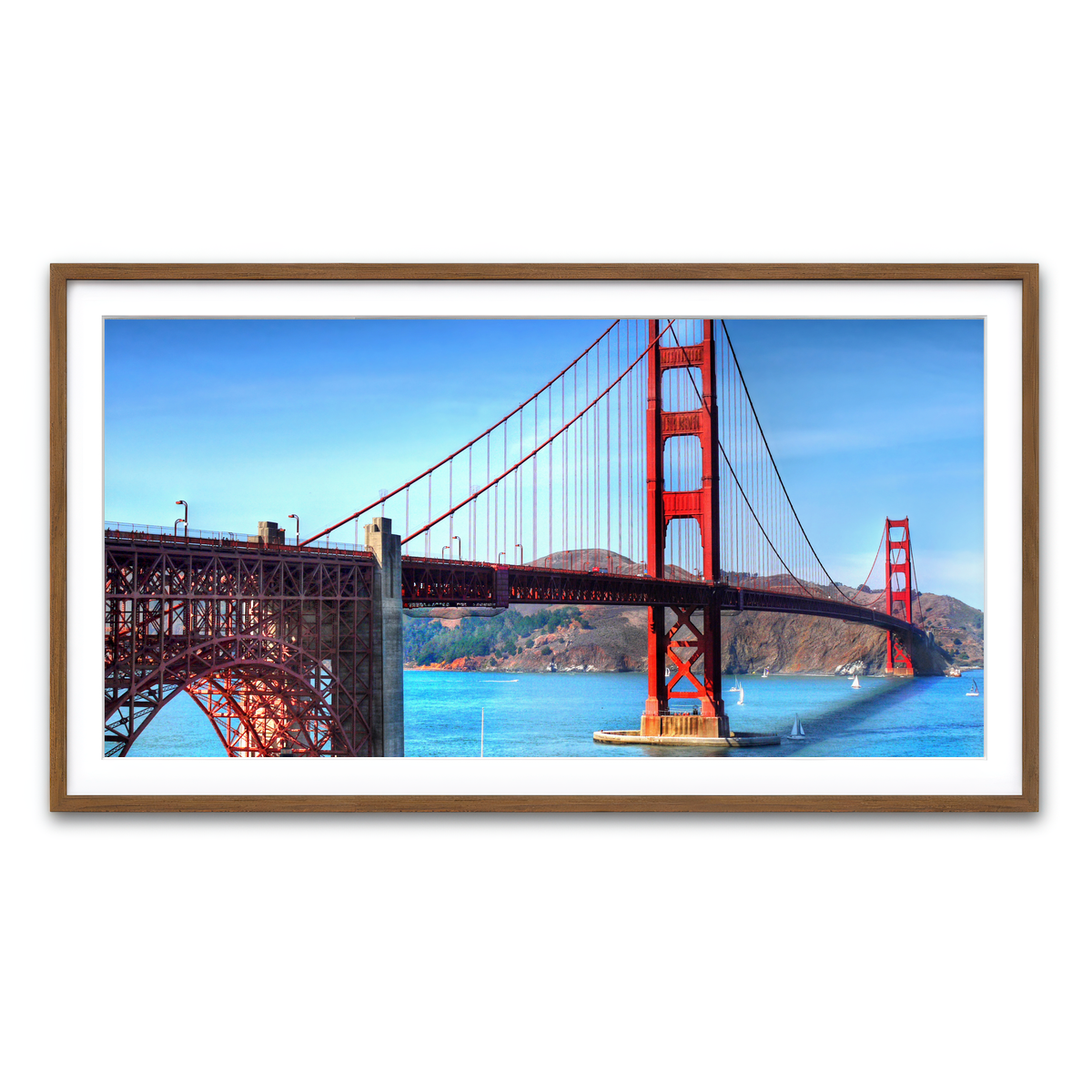 Framed Print 2x1 Walnut