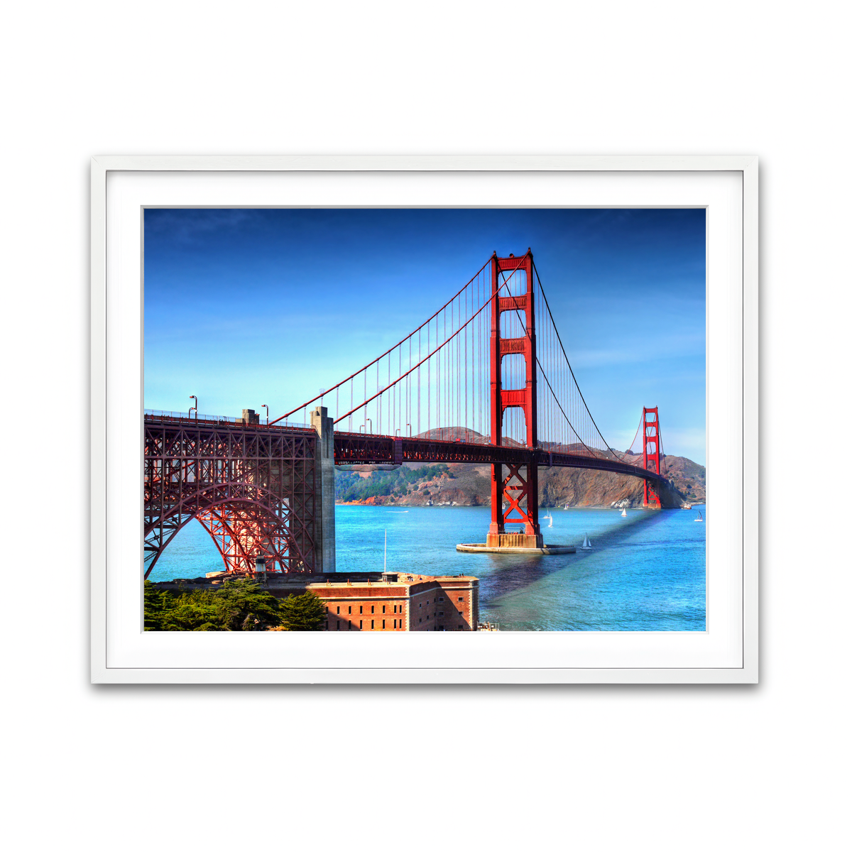 Framed Print 4x3 White