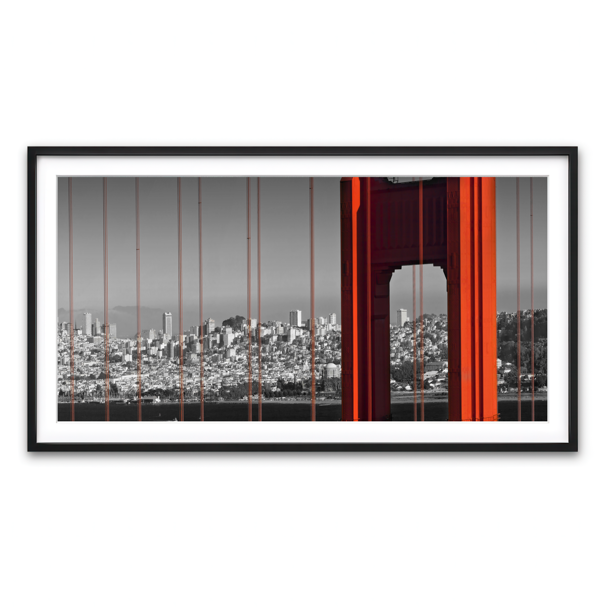 Framed Print 2x1 Black