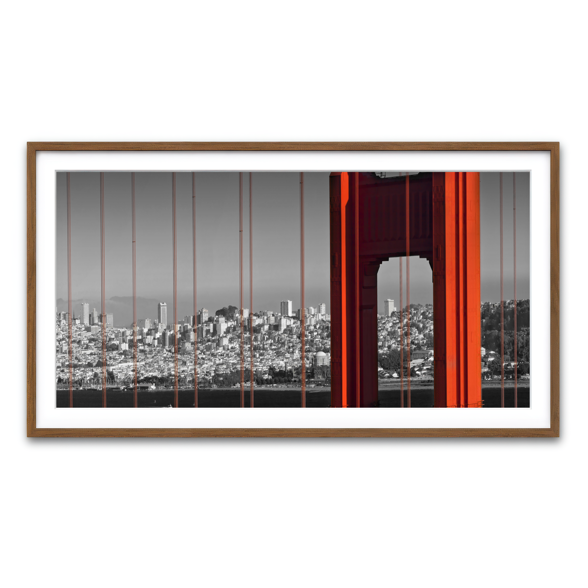 Framed Print 2x1 Walnut