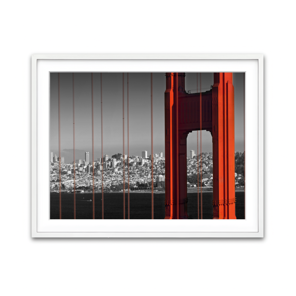 Framed Print 4x3 White