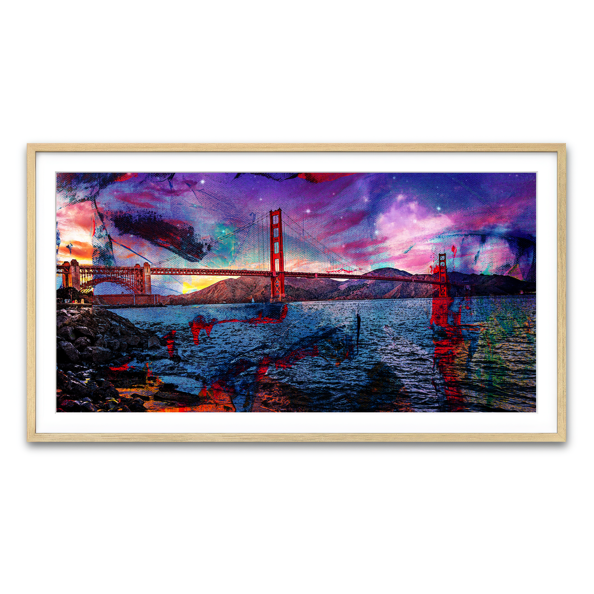 Framed Print 2x1 Natural
