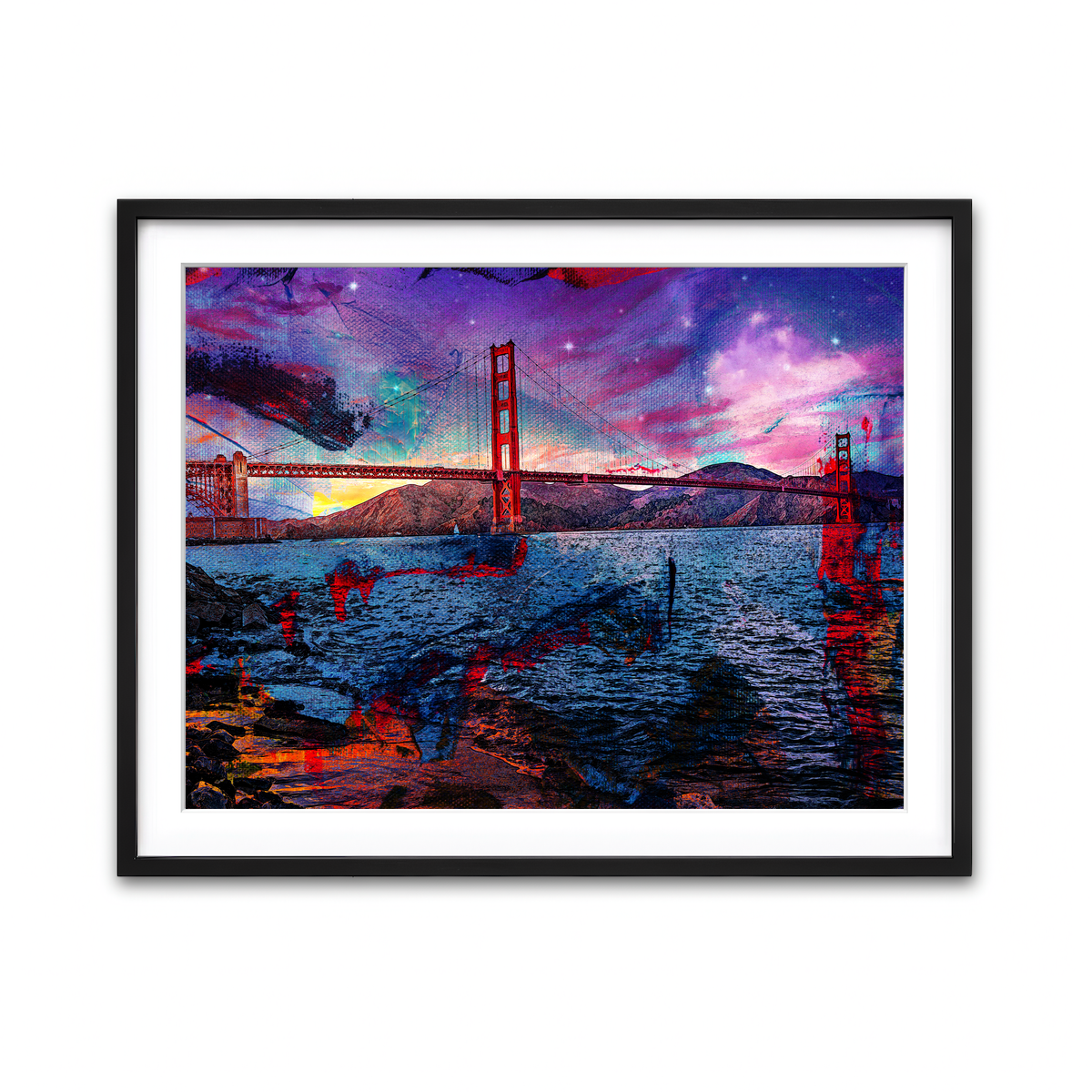 Framed Print 4x3 Black