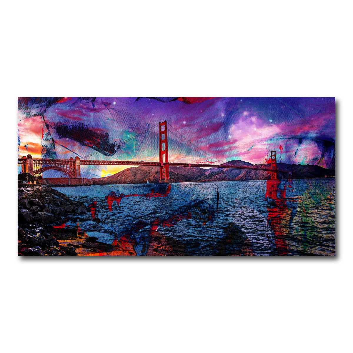 AUTO-MOCKUP WHITE | Golden Gate | 1 Piece | Gallery Wrap Canvas | group=2x1
