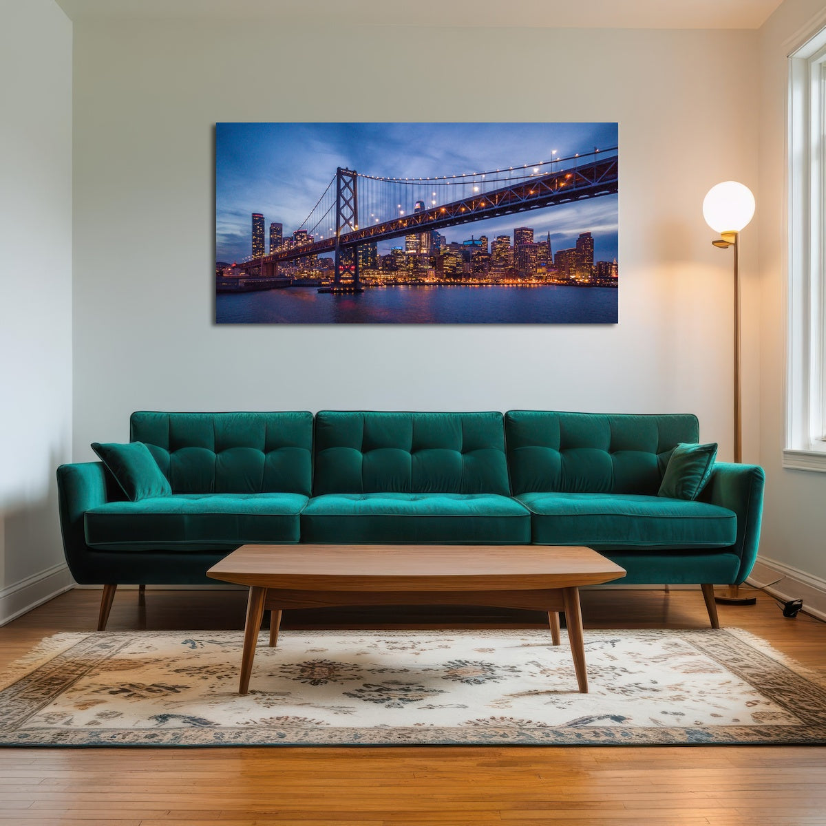 AUTO-MOCKUP ROOM | Golden Gate at Night