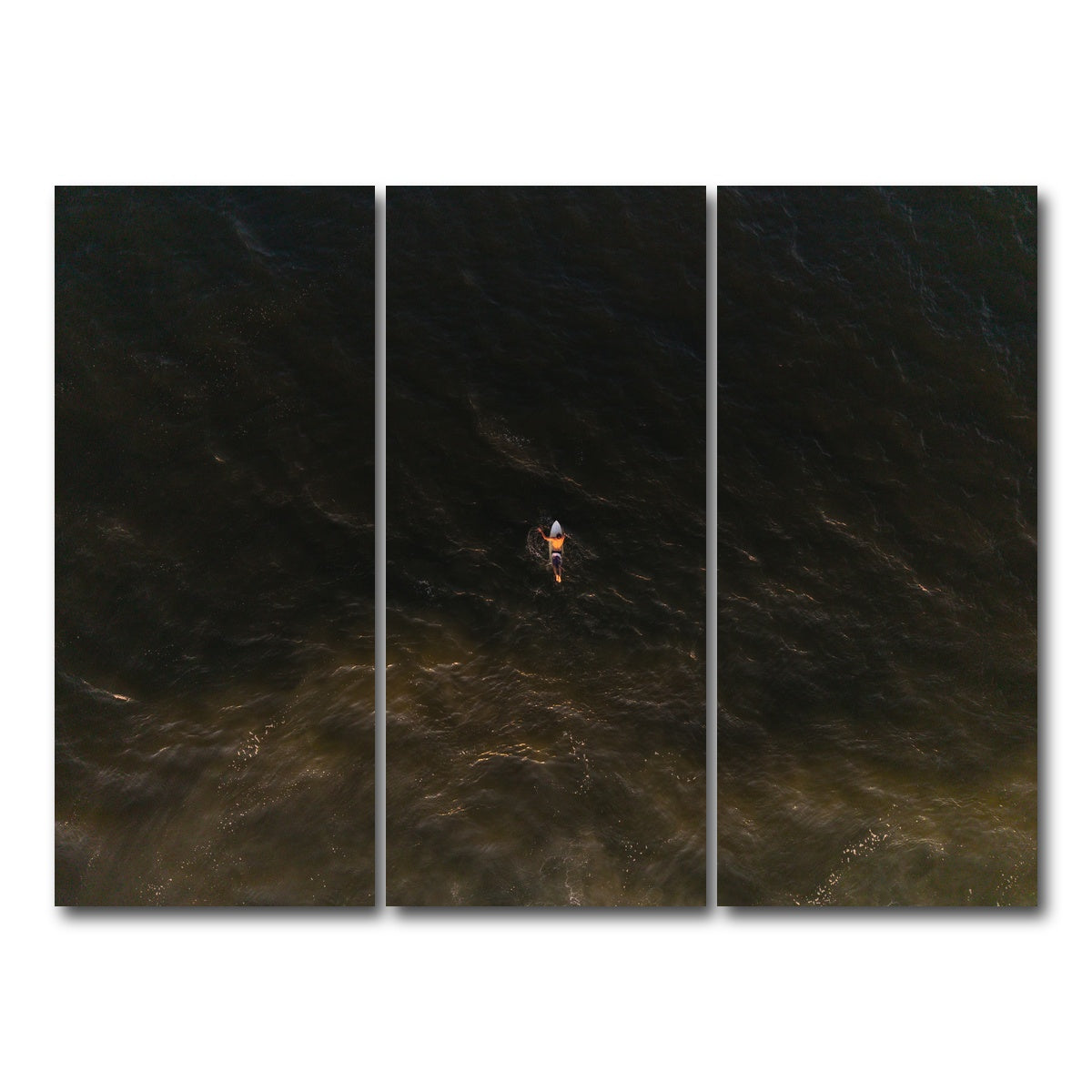 AUTO-MOCKUP WHITE | Golden Hour Drift | 3 Piece | Gallery Wrap Canvas | group=8x18