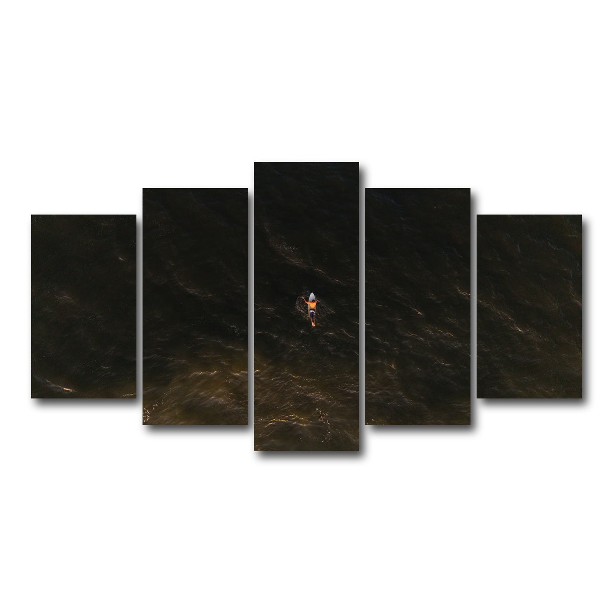 AUTO-MOCKUP WHITE | Golden Hour Drift | 5 Piece | Gallery Wrap Canvas | group=5_normal