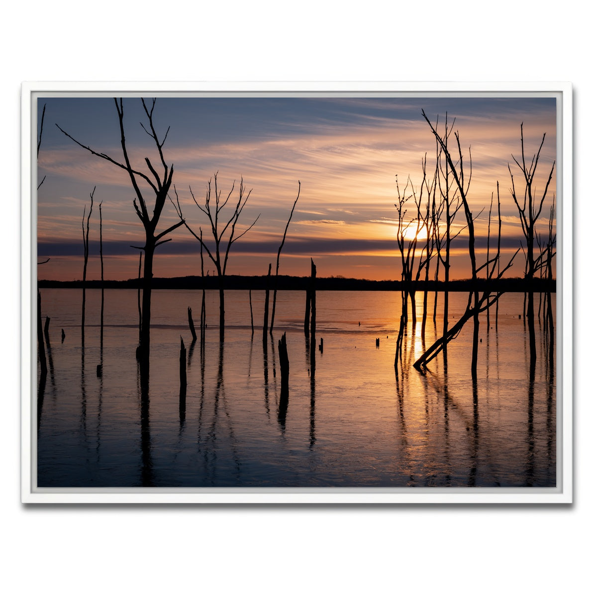 AUTO-MOCKUP WHITE | Golden Hour | 1 Piece | White Framed Canvas | group=4x3