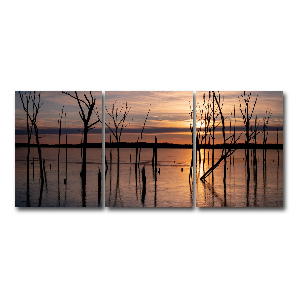 AUTO-MOCKUP WHITE | Golden Hour | 3 Piece | Gallery Wrap Canvas | group=18x24