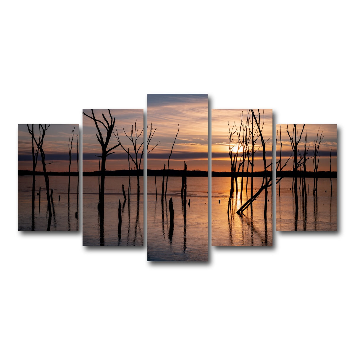 AUTO-MOCKUP WHITE | Golden Hour | 5 Piece | Gallery Wrap Canvas | group=5_normal