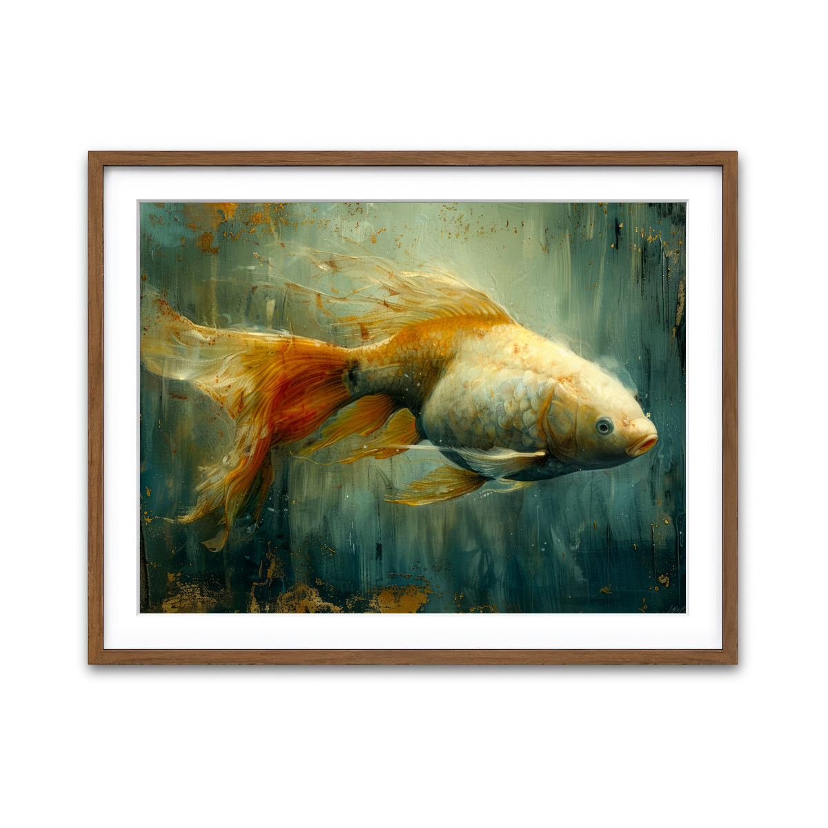 Framed Print 4x3 Walnut