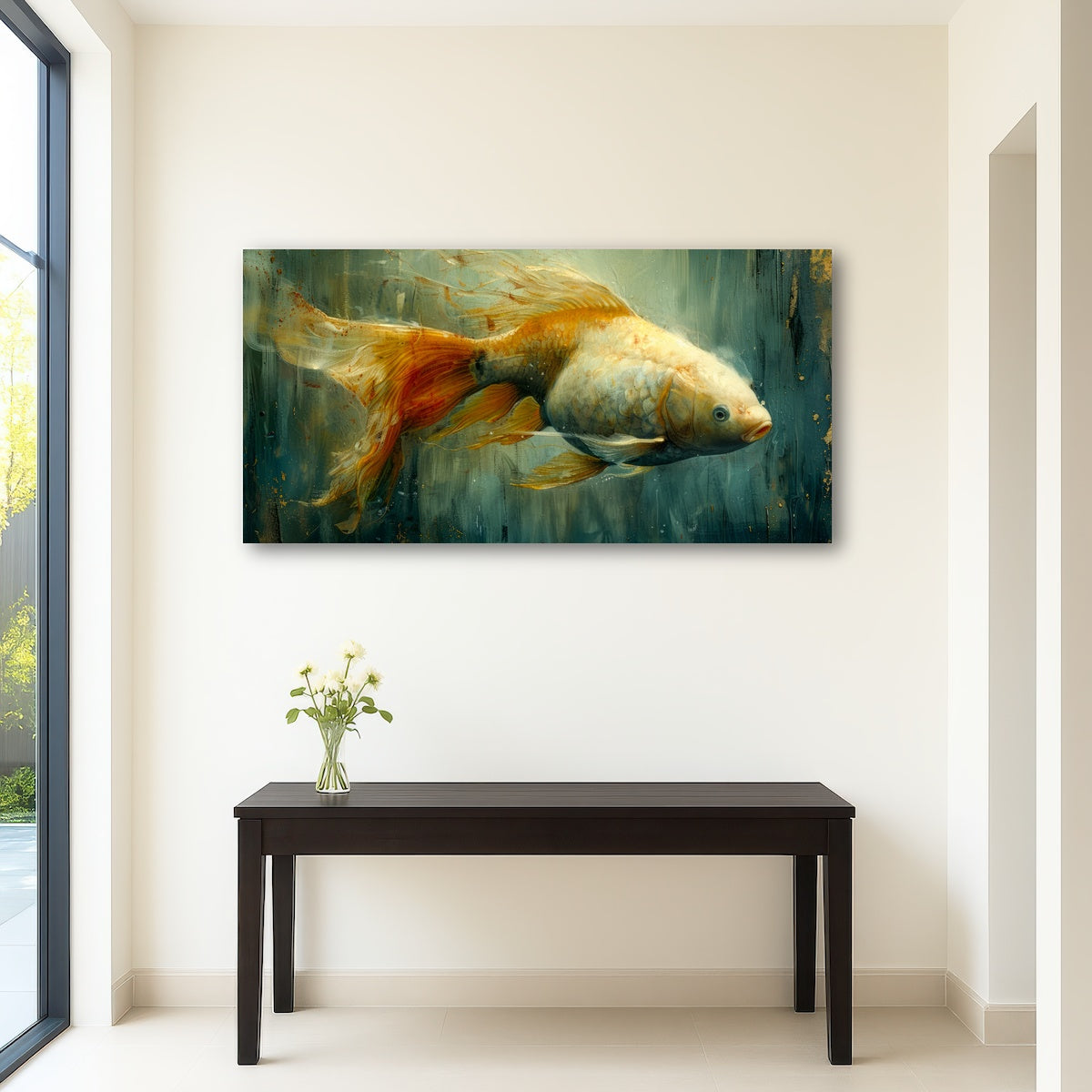 AUTO-MOCKUP ROOM | Golden Koi Fish