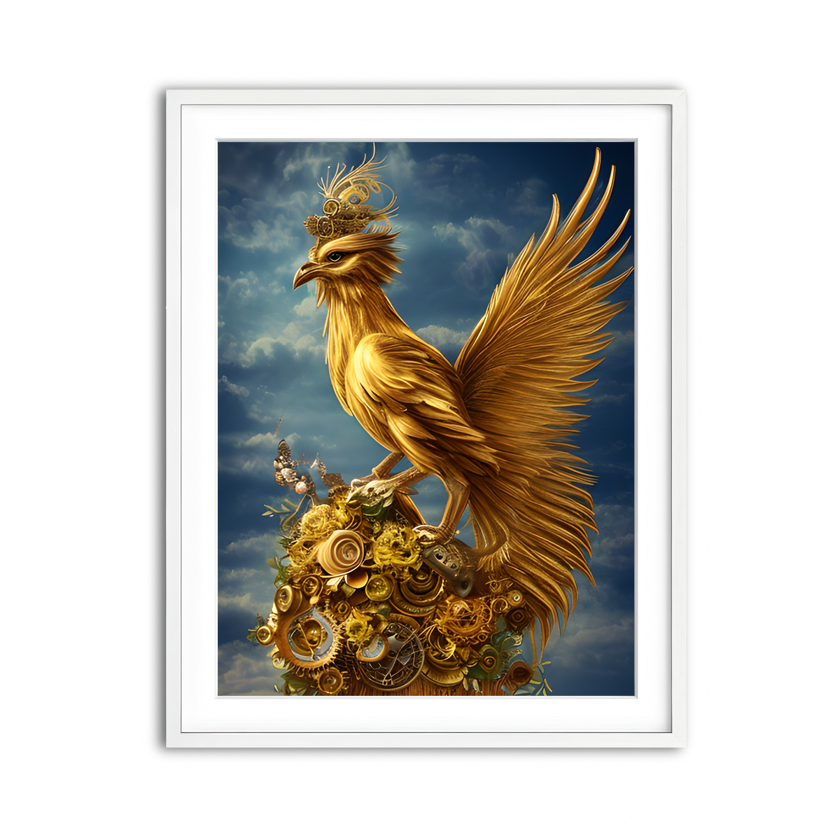 Framed Print 3x4 White