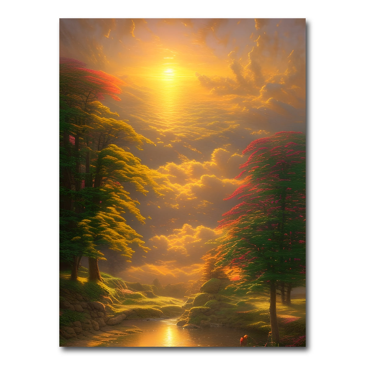 AUTO-MOCKUP WHITE | Golden Sunrise | 1 Piece | Gallery Wrap Canvas | group=3x4