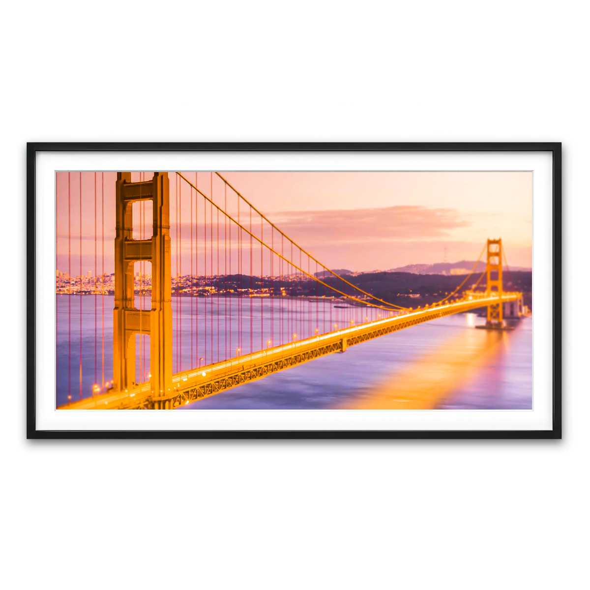 Framed Print 2x1 Black