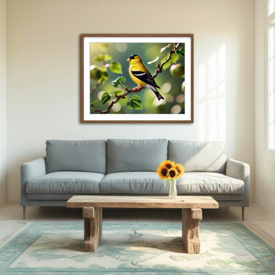 AUTO-MOCKUP ROOM | Goldfinch Wall Art