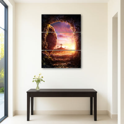 AUTO-MOCKUP ROOM | Golgotha Canvas Wall Art