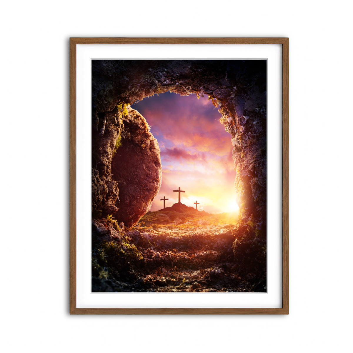 Framed Print 3x4 Walnut