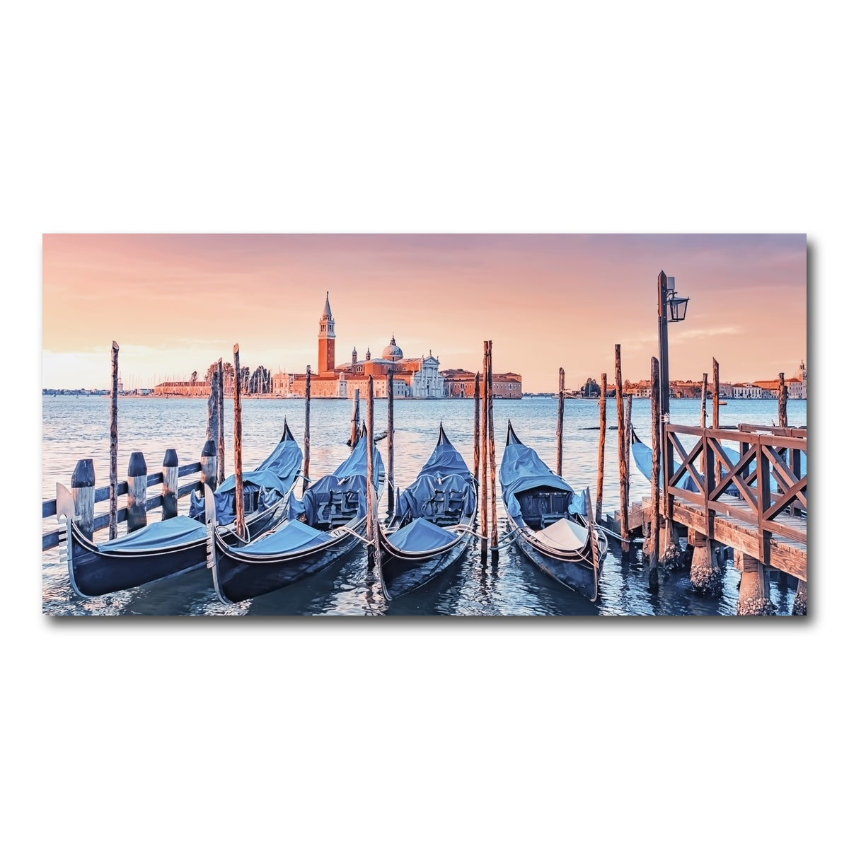 AUTO-MOCKUP WHITE | Gondolas In The Morning | 1 Piece | Gallery Wrap Canvas | group=2x1