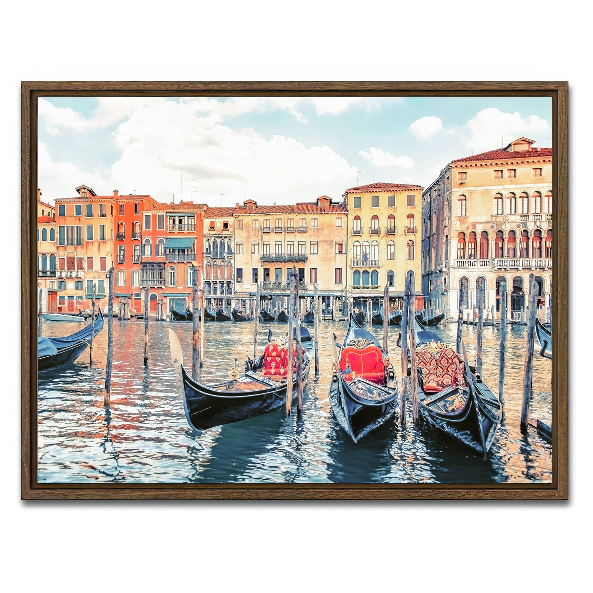 AUTO-MOCKUP WHITE | Gondolas | 1 Piece | Walnut Framed Canvas | group=4x3