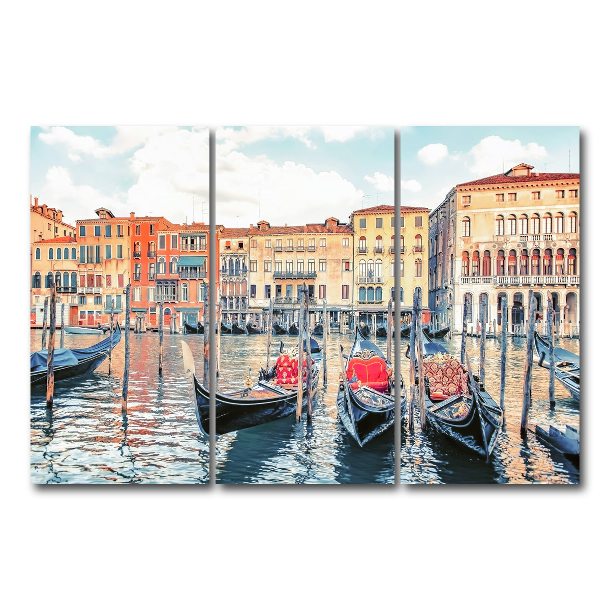 AUTO-MOCKUP WHITE | Gondolas | 3 Piece | Gallery Wrap Canvas | group=12x24