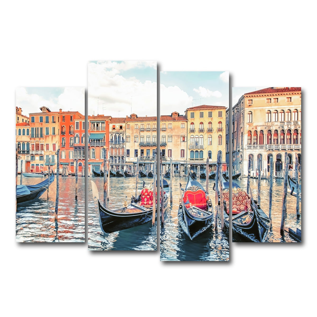 AUTO-MOCKUP WHITE | Gondolas | 4 Piece | Gallery Wrap Canvas | group=4_normal