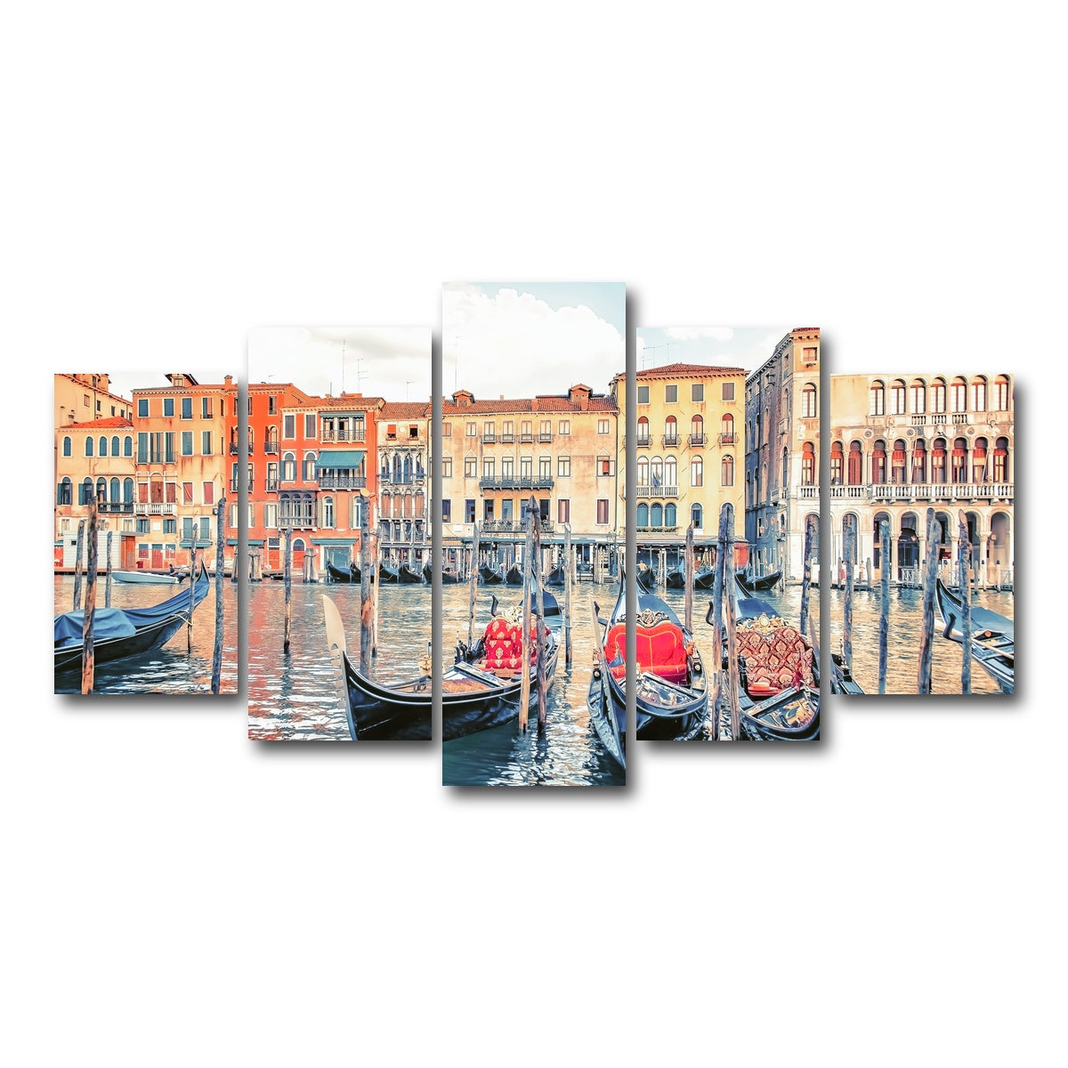 AUTO-MOCKUP WHITE | Gondolas | 5 Piece | Gallery Wrap Canvas | group=5_normal