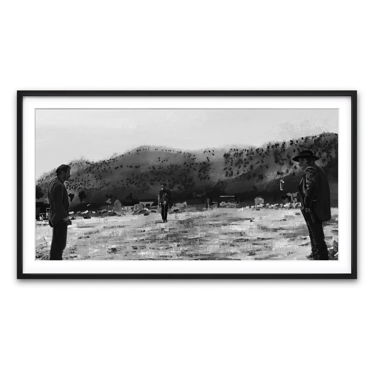 Framed Print 2x1 Black