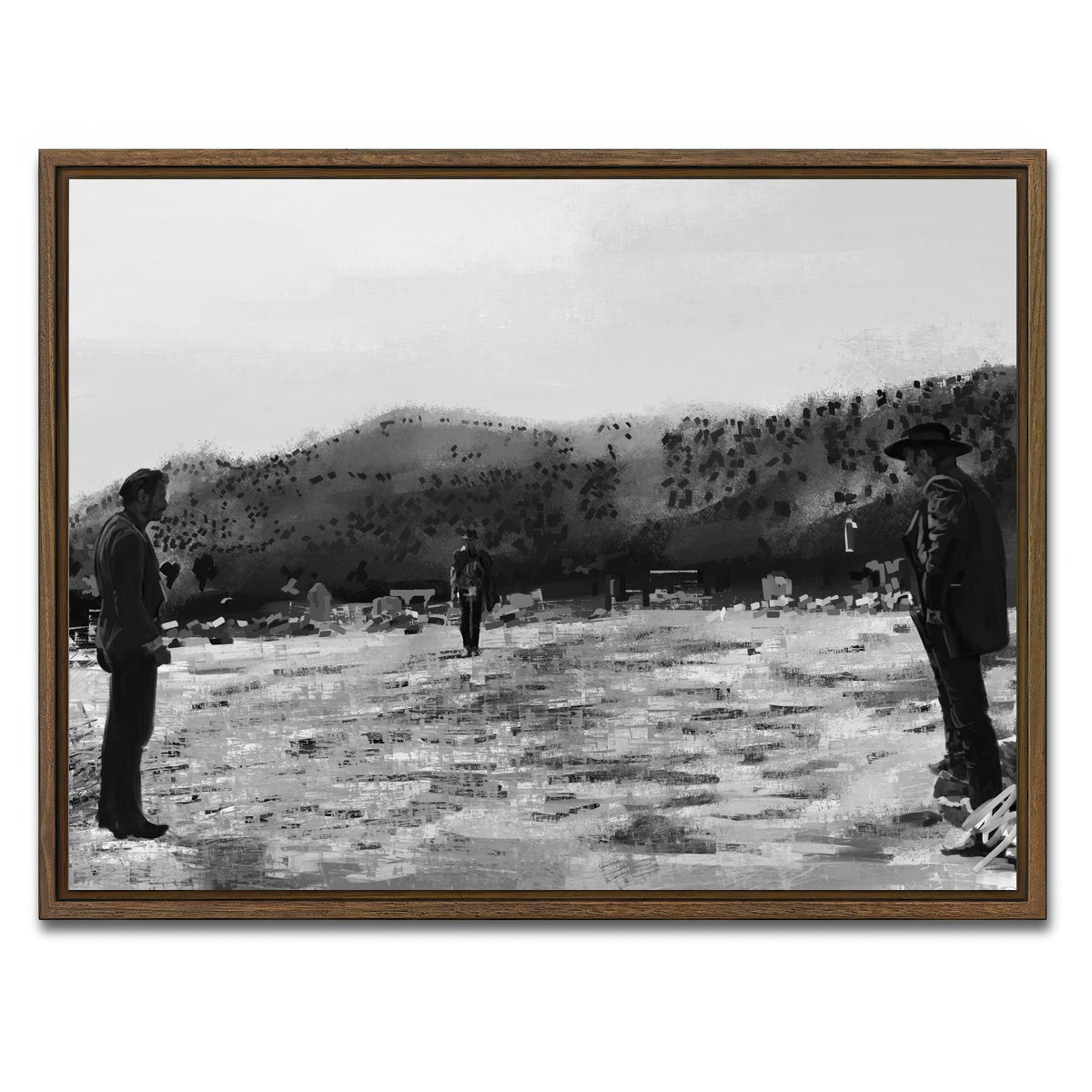 AUTO-MOCKUP WHITE | Good Bad Ugly | 1 Piece | Walnut Framed Canvas | group=4x3