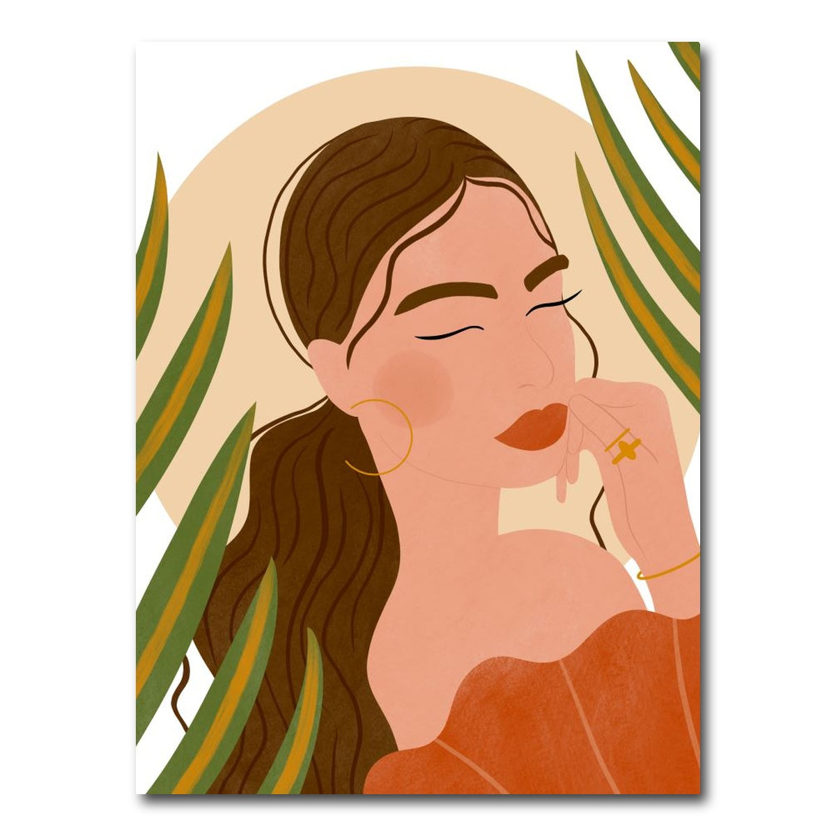 AUTO-MOCKUP WHITE | Good Thinking Girl | 1 Piece | Gallery Wrap Canvas | group=3x4