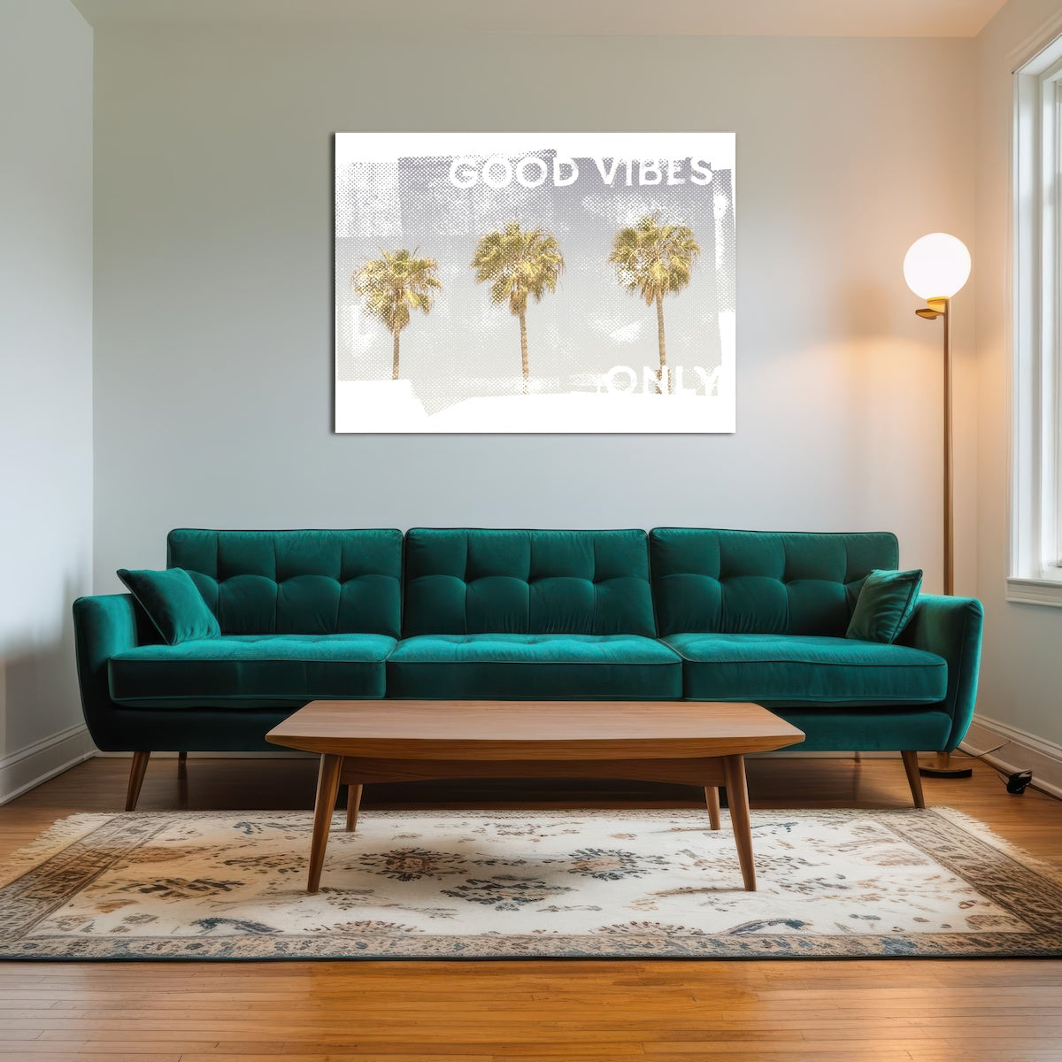 AUTO-MOCKUP ROOM | Good Vibes Vintage Palm Trees