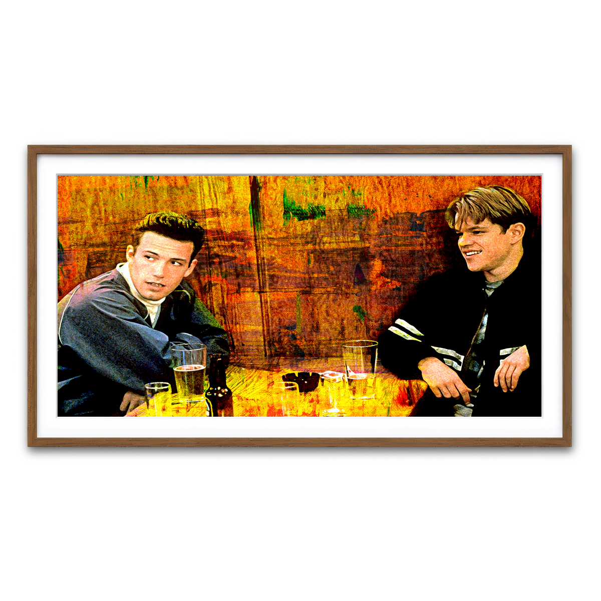 Framed Print 2x1 Walnut