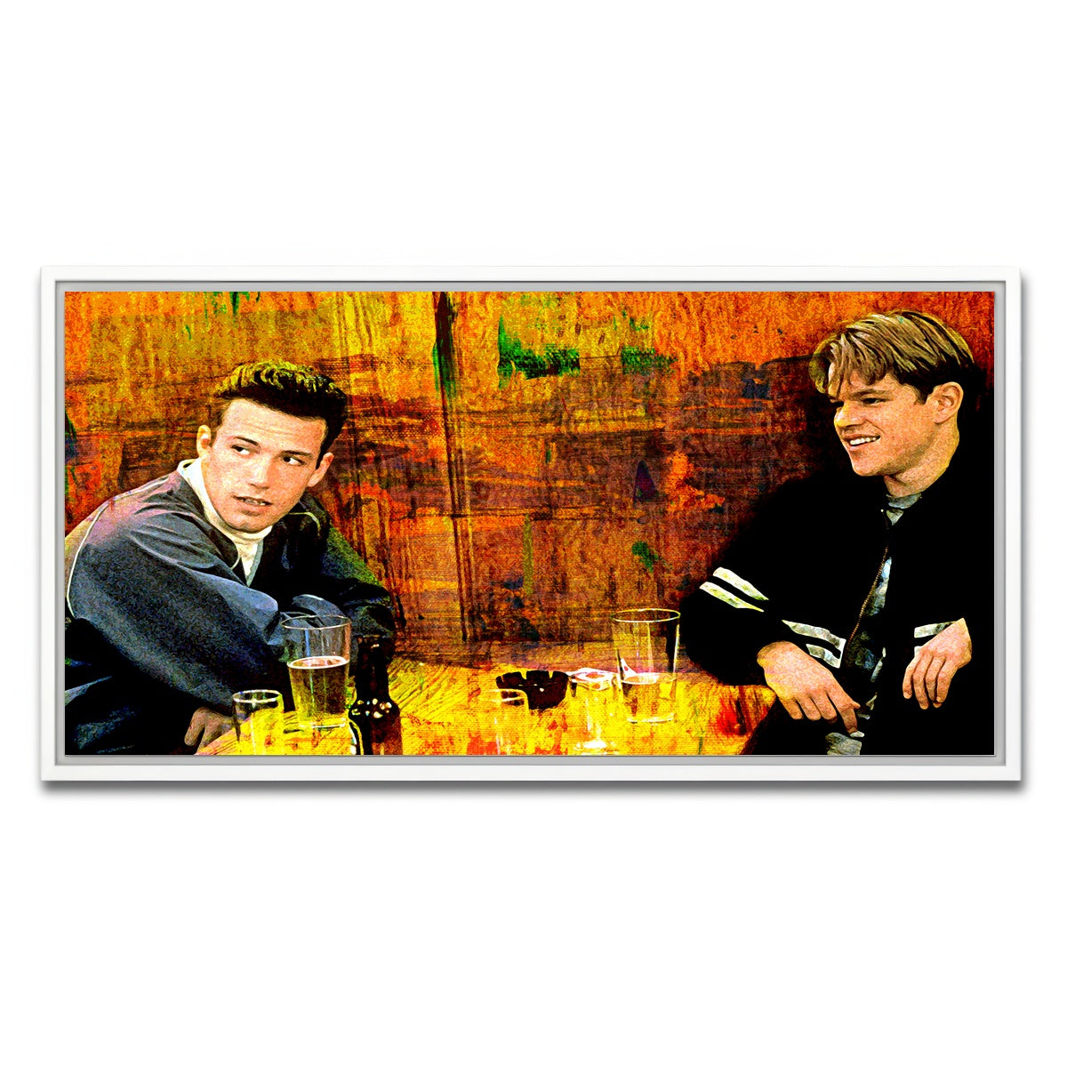 AUTO-MOCKUP WHITE | Good Will Hunting | 1 Piece | White Framed Canvas | group=2x1