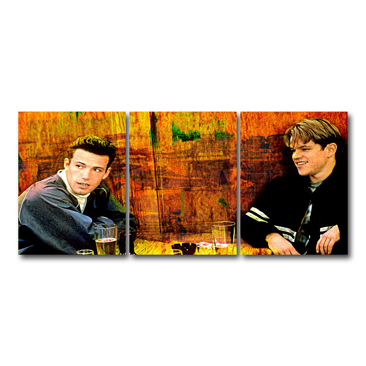 AUTO-MOCKUP WHITE | Good Will Hunting | 3 Piece | Gallery Wrap Canvas | group=18x24