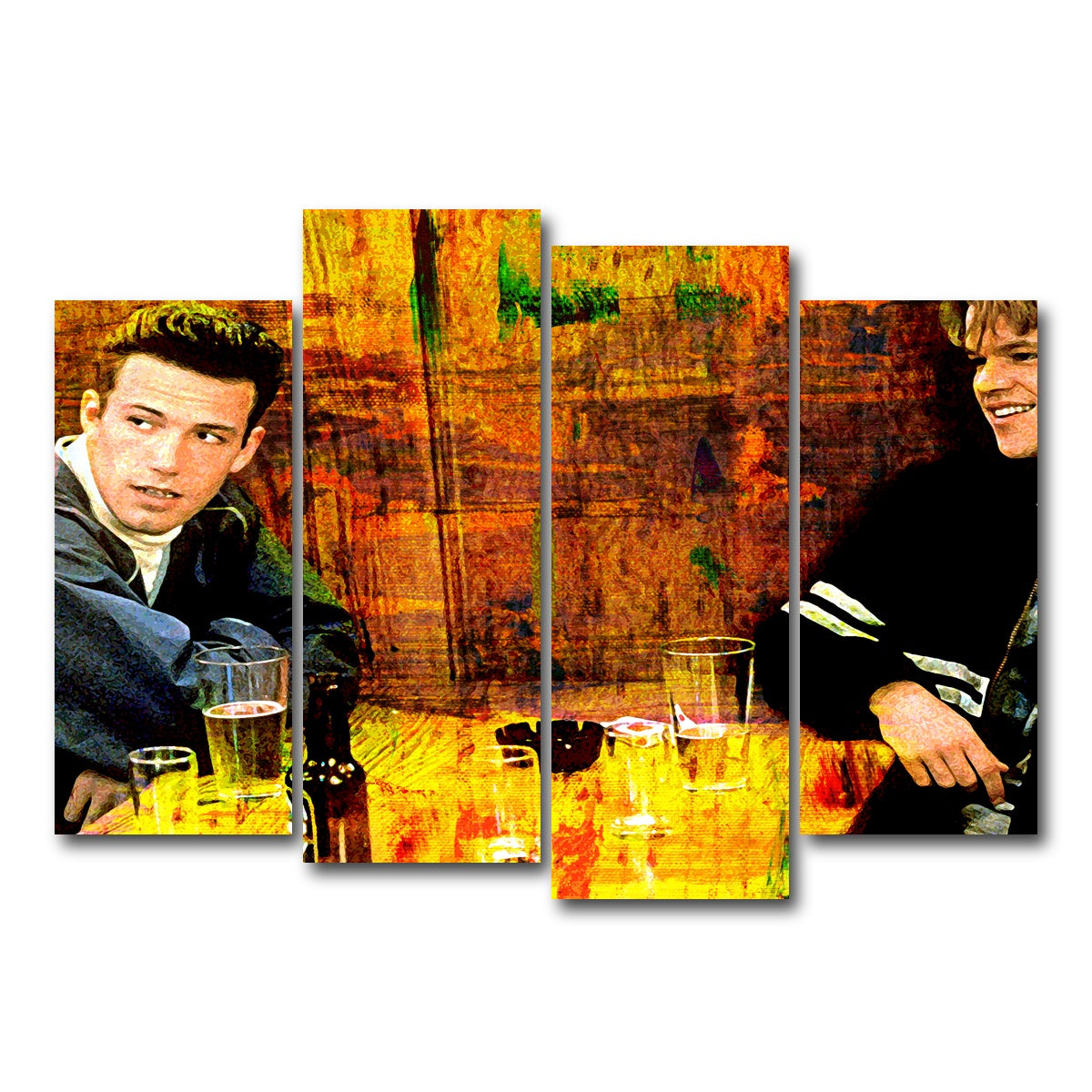 AUTO-MOCKUP WHITE | Good Will Hunting | 4 Piece | Gallery Wrap Canvas | group=4_normal