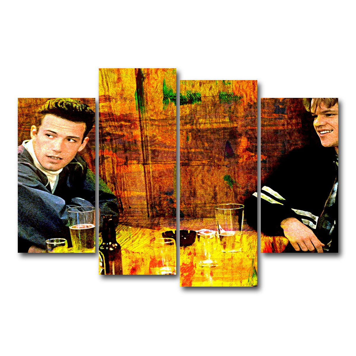 AUTO-MOCKUP WHITE | Good Will Hunting | 4 Piece | Gallery Wrap Canvas | group=4_short