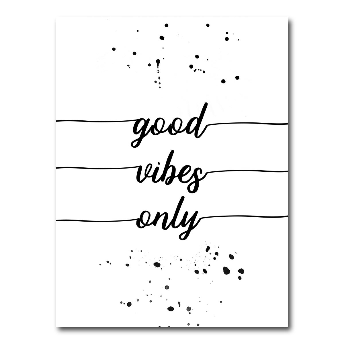 AUTO-MOCKUP WHITE | Good vibes only | 1 Piece | Gallery Wrap Canvas | group=3x4