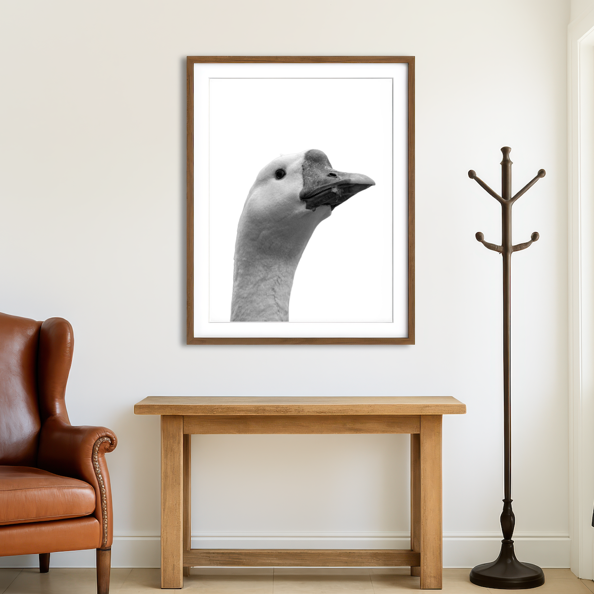 AUTO-MOCKUP ROOM | Goose Head Wall Art