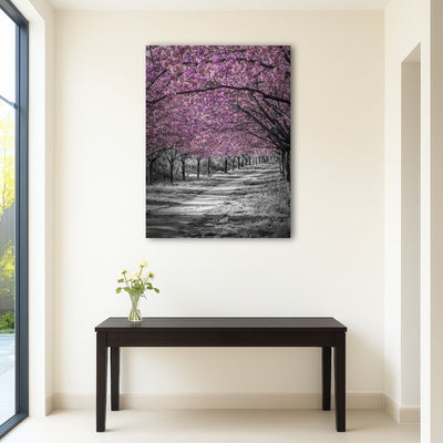 AUTO-MOCKUP ROOM | Gorgeous cherry blossom alley in pink