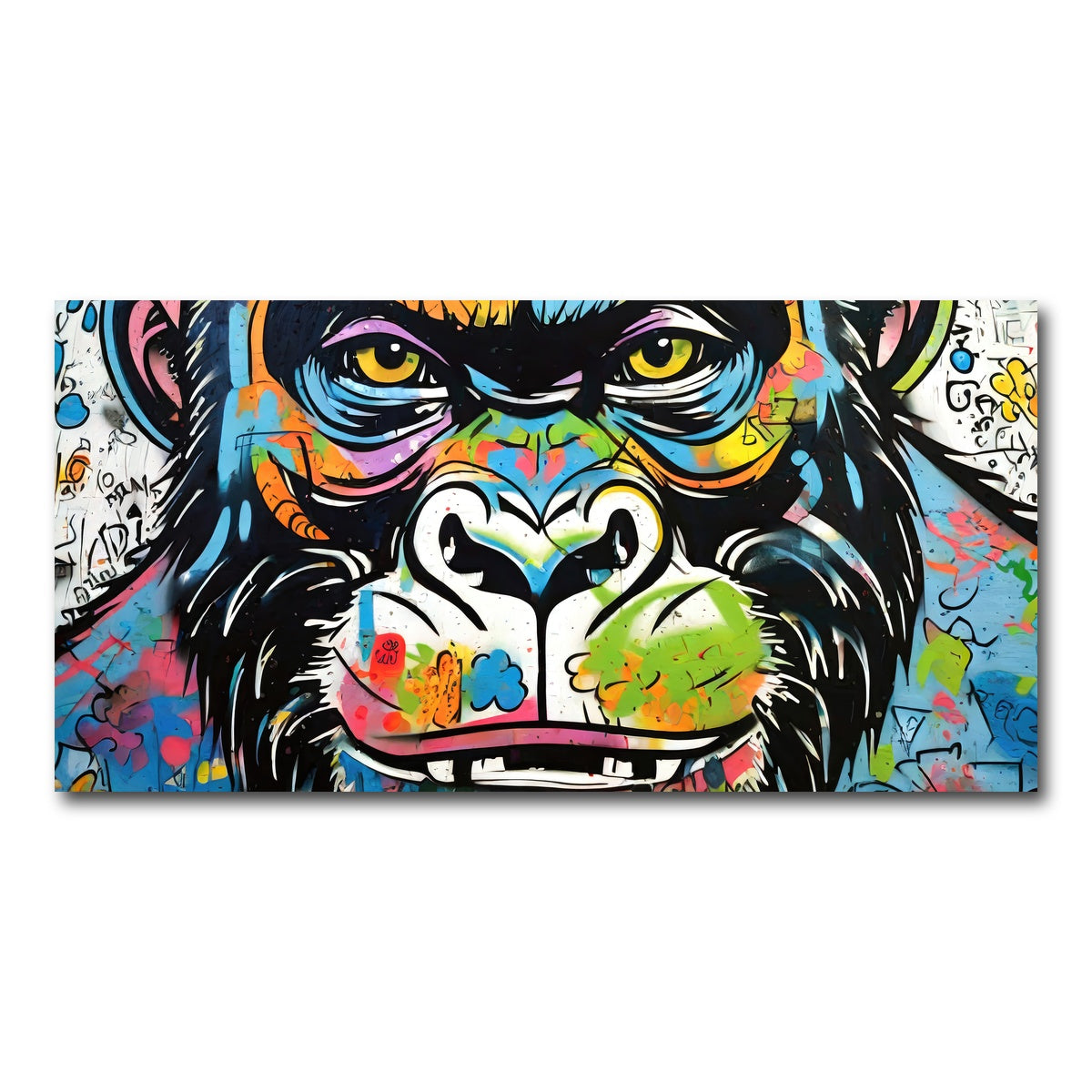 AUTO-MOCKUP WHITE | Gorilla Graffiti | 1 Piece | Gallery Wrap Canvas | group=2x1