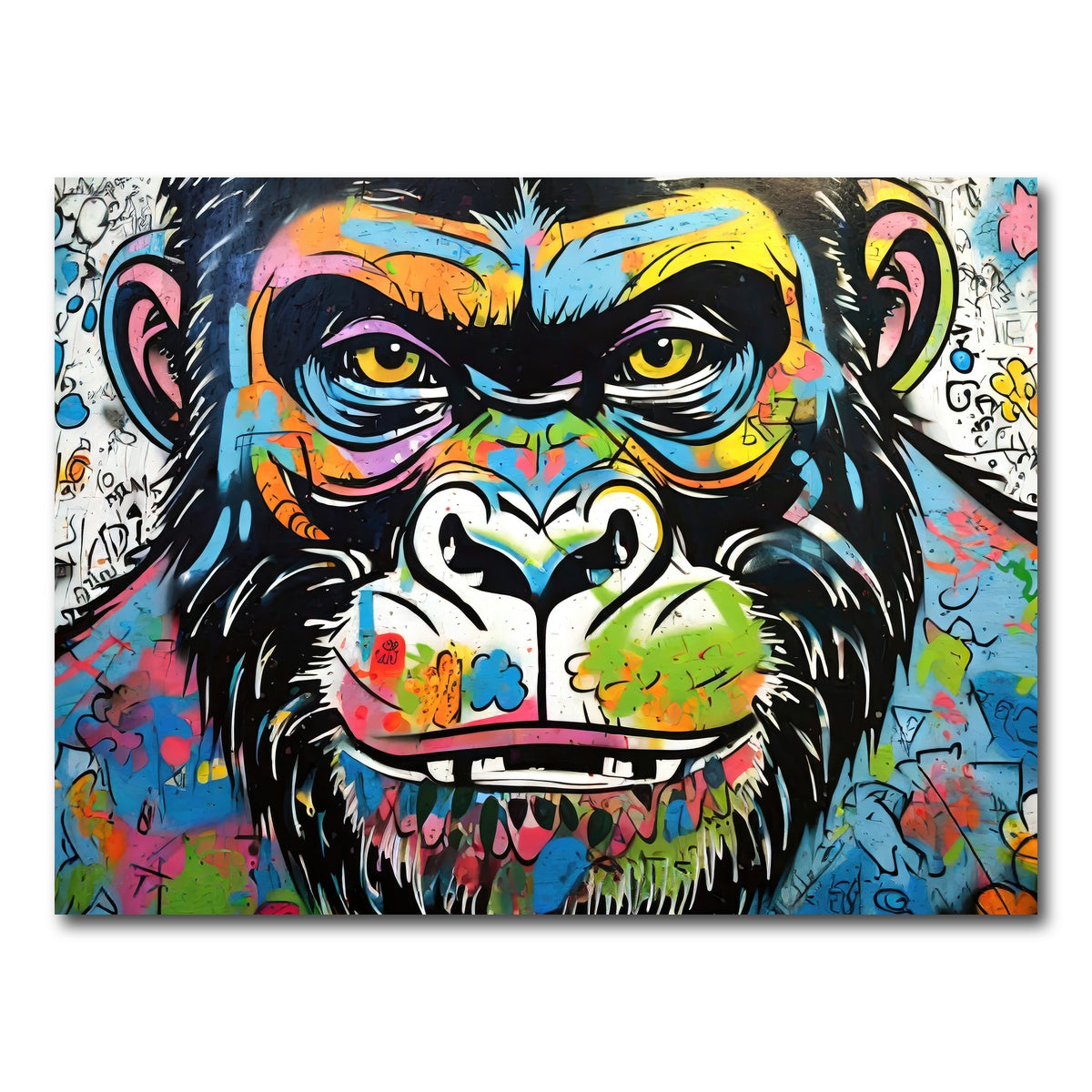 AUTO-MOCKUP WHITE | Gorilla Graffiti | 1 Piece | Gallery Wrap Canvas | group=4x3