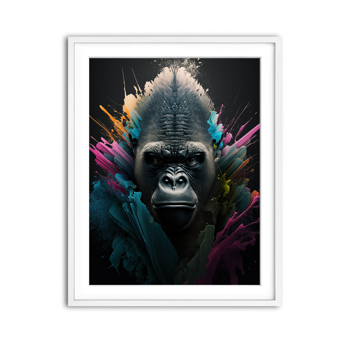 Framed Print 3x4 White