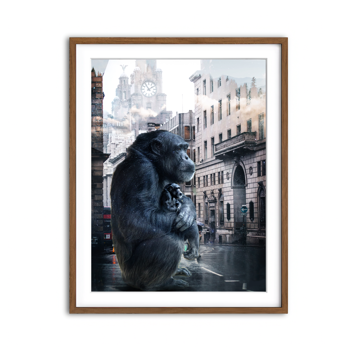 Framed Print 3x4 Walnut