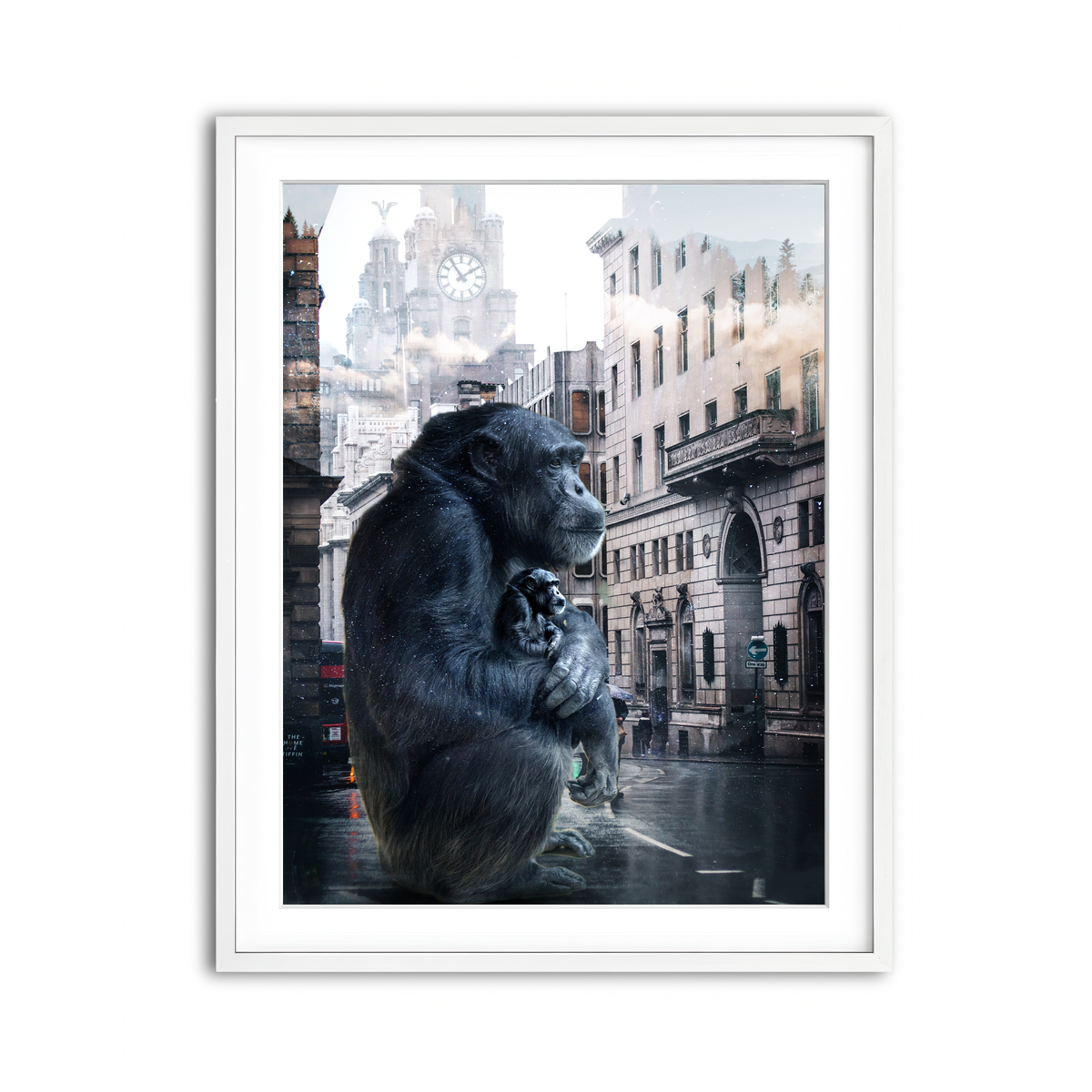 Framed Print 3x4 White