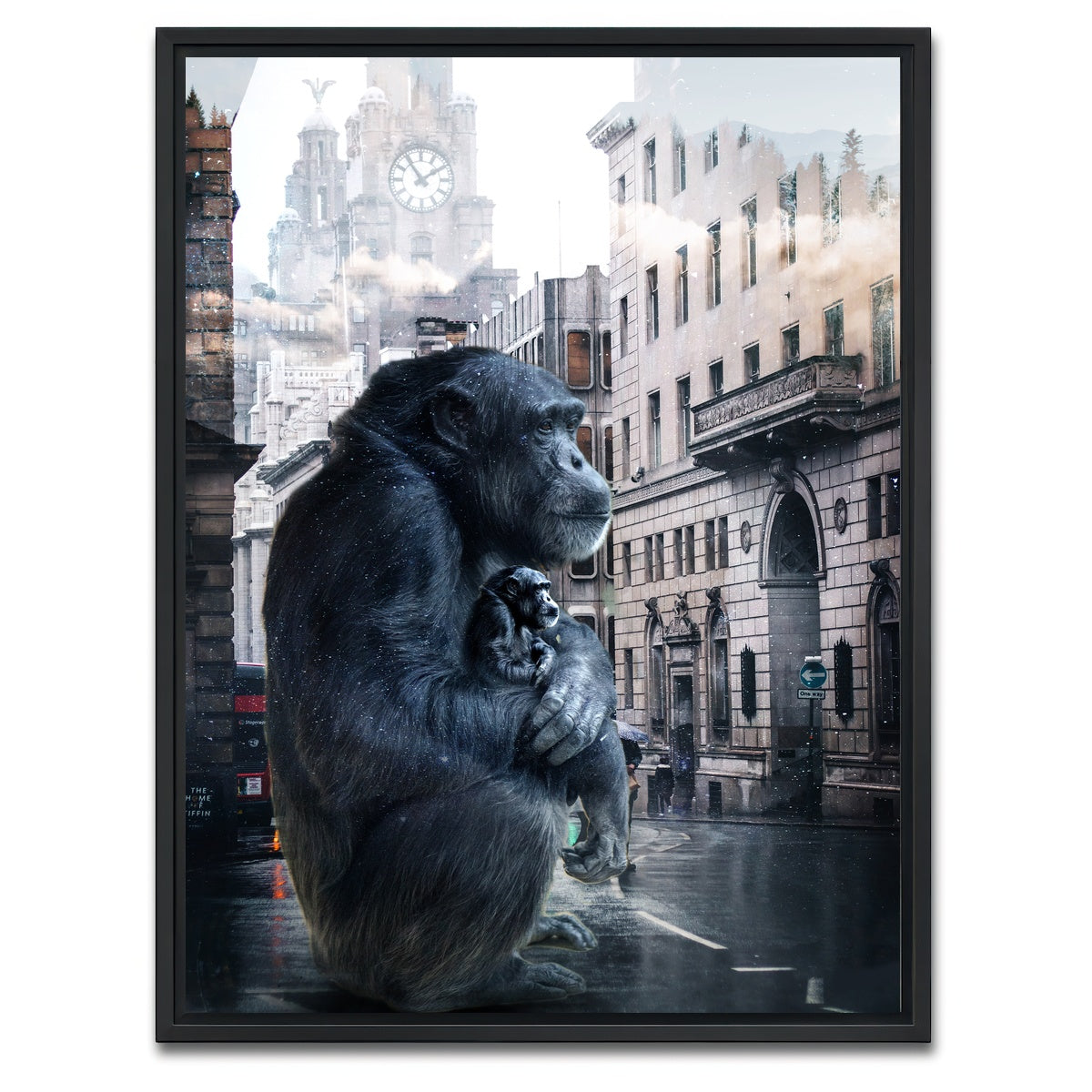 AUTO-MOCKUP WHITE | Gorilla | 1 Piece | Black Framed Canvas | group=3x4