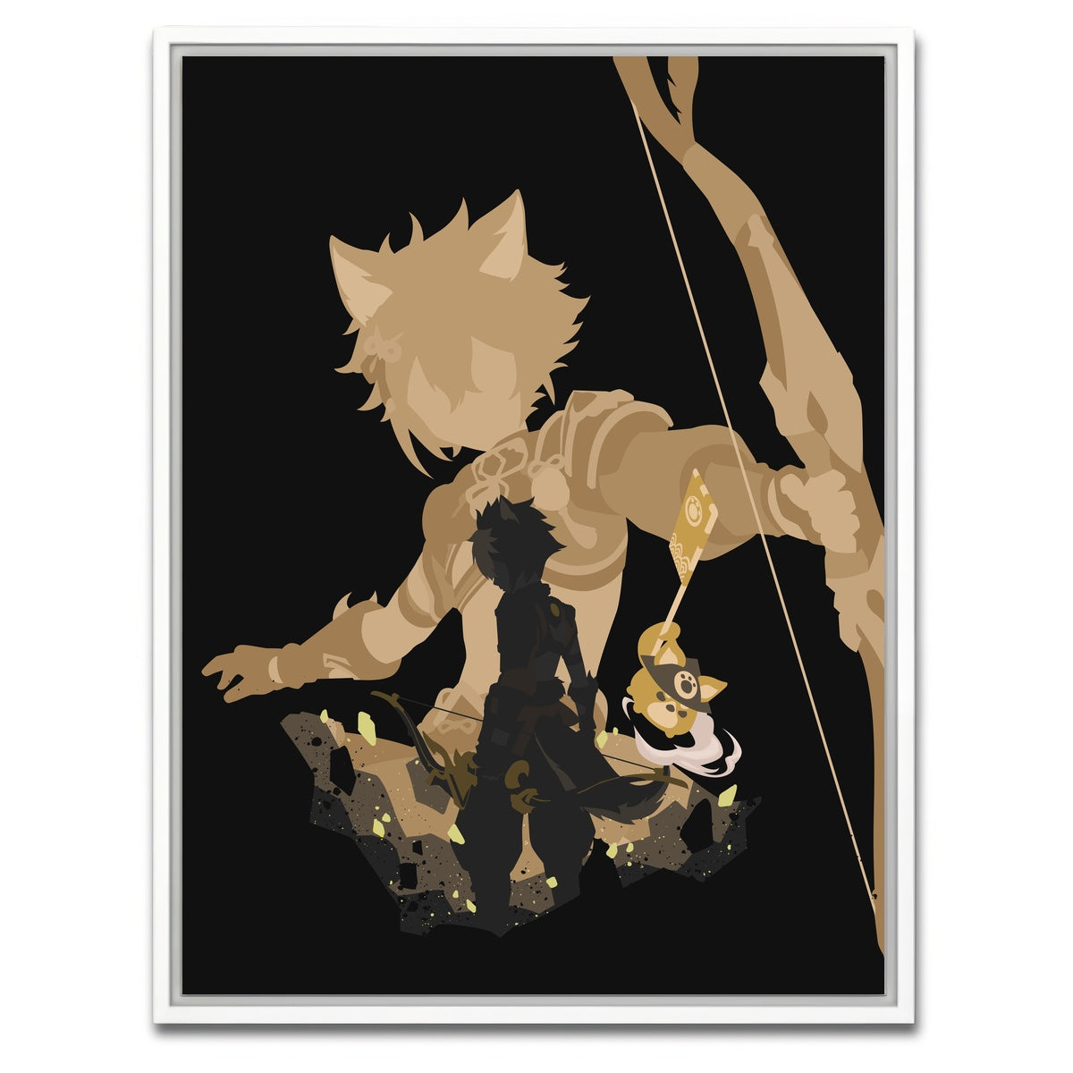 AUTO-MOCKUP WHITE | Gorou | 1 Piece | White Framed Canvas | group=3x4