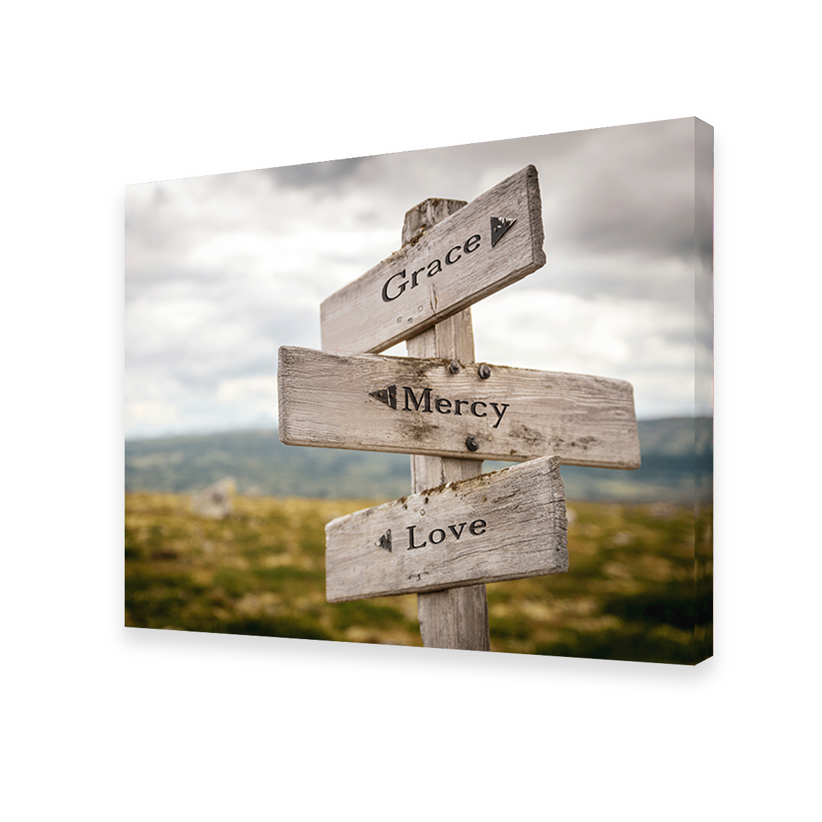 Grace Mercy Love Wall Art